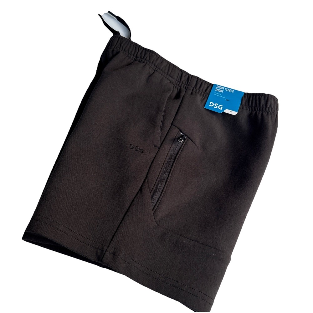 DSG Youth Black Sport Fleece Shorts Boys Size XS (6-7)
